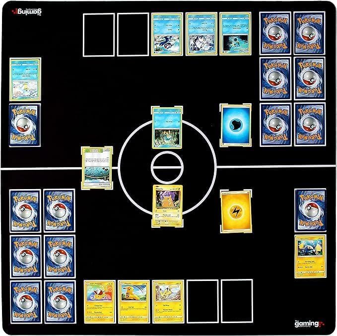 pokemon card game match The Gaming Mat Company 2 Player Compatible Pokemon Playmat