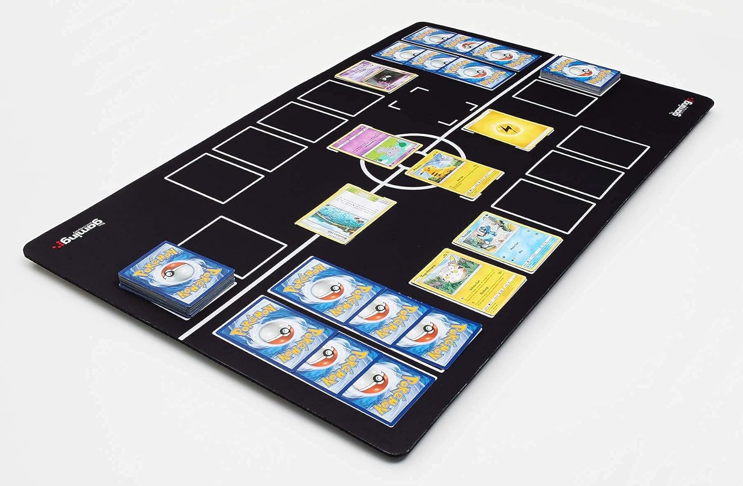 GMC 2 Player Black & White Pokemon Playmat | Carry Case Tube – The