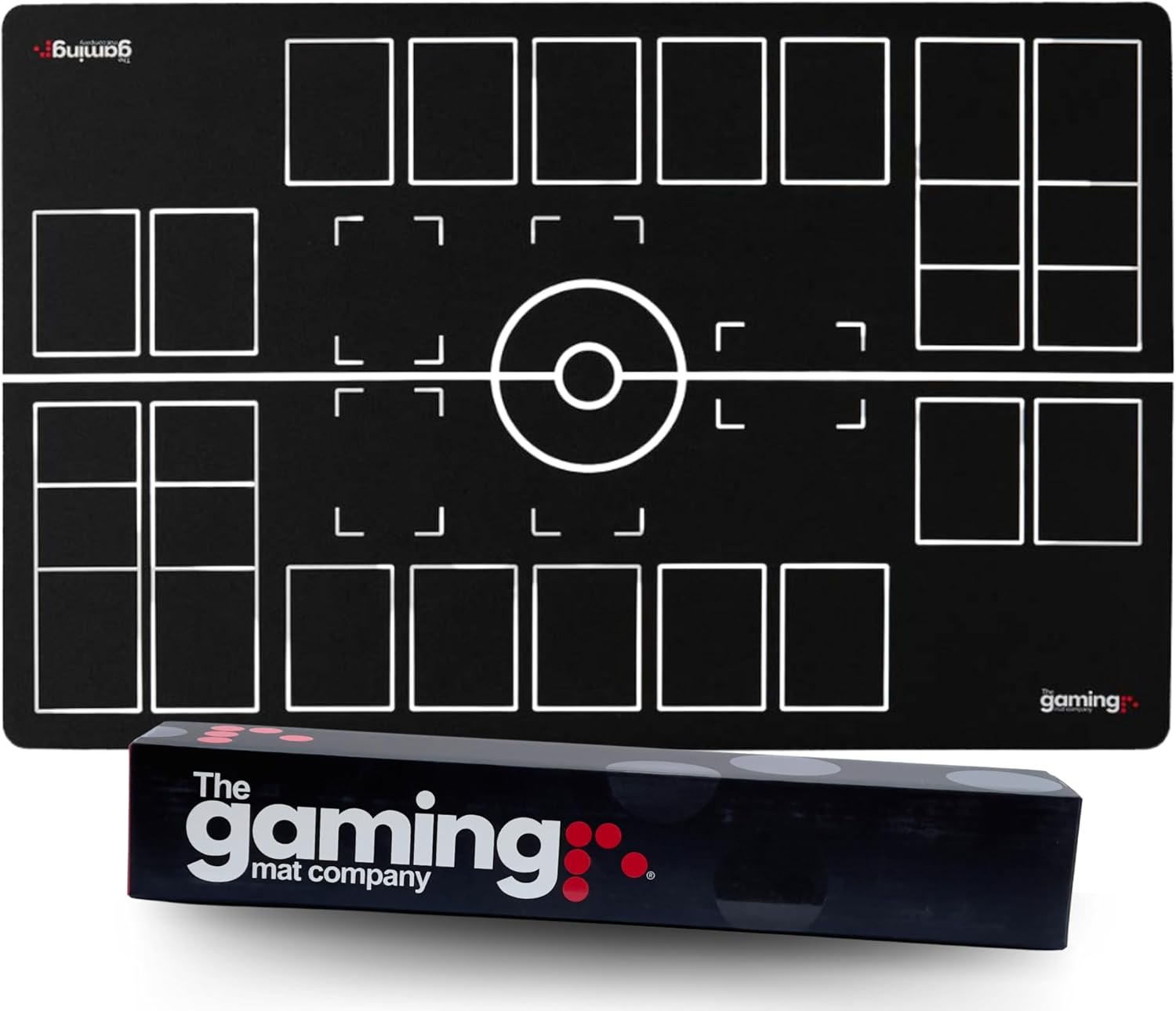 The Gaming Mat Company 2 Player Pokémon Playmat | Black and White Trad