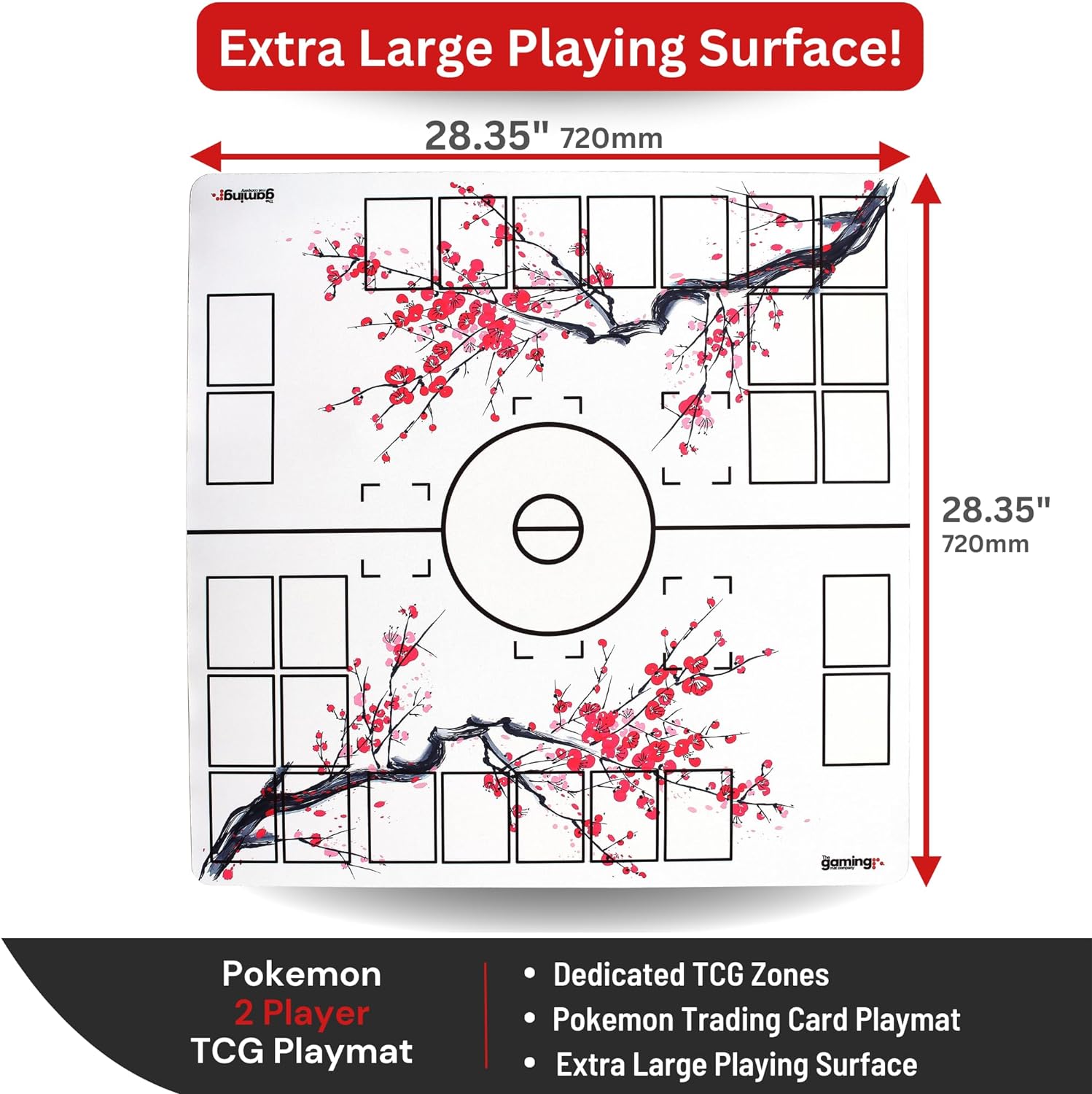 The Gaming Mat Company 2 Player Pokémon Playmat | Blossom Trading Card