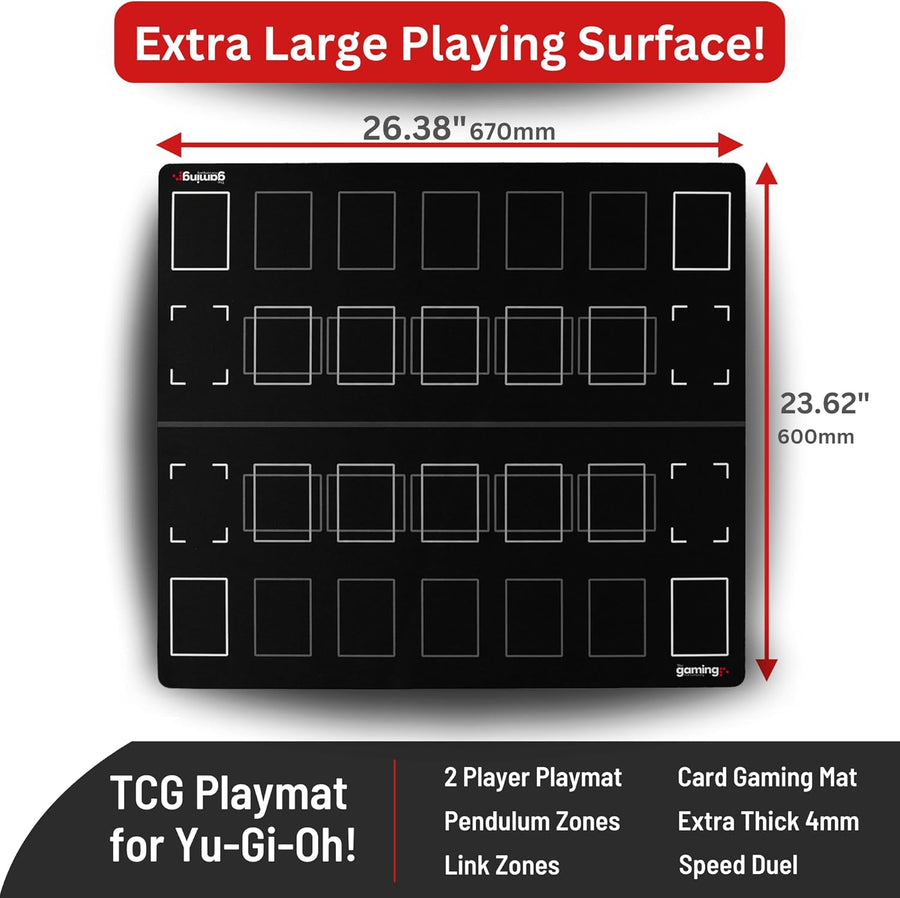 GMC Deluxe YuGiOh 2 Player Standard Duelling Trading Card Gaming Mat B The Gaming Mat Company GMC Deluxe YuGiOh 2 Player Standard Duelling Trading Card Gaming Mat B The Gaming Mat Company