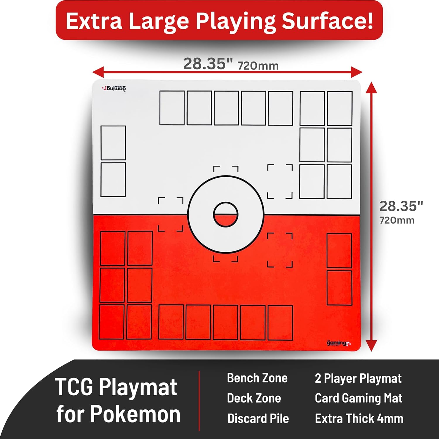 pokemon card mats The Gaming Mat Company 2 Player Pokmon Playmat Smooth and Durable Surface Mew Scarlet & Violet 151