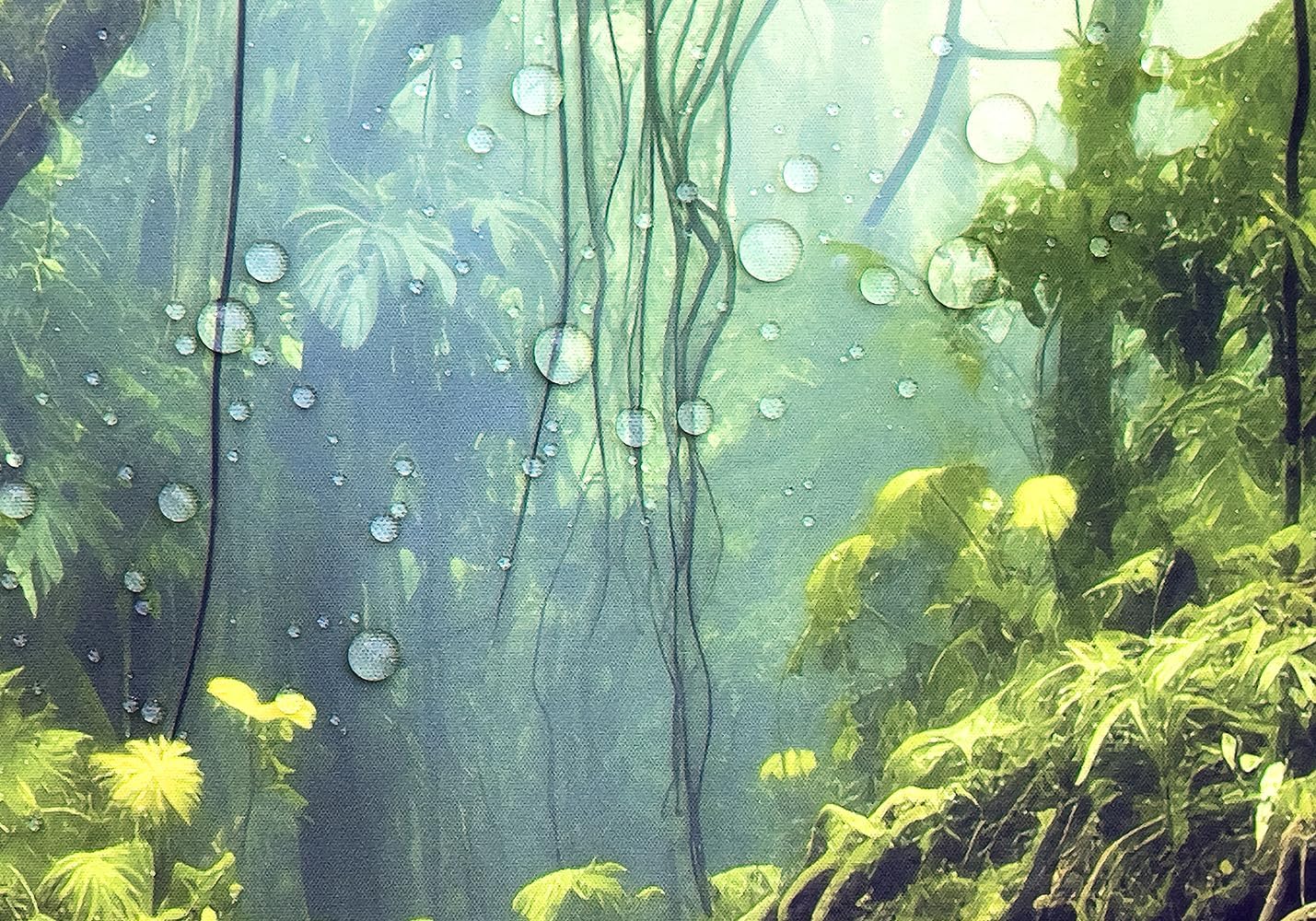 Green Mana Forest MTG Playmat – Magic: The Gathering Gaming Mouse Pad – 24x14 Inches