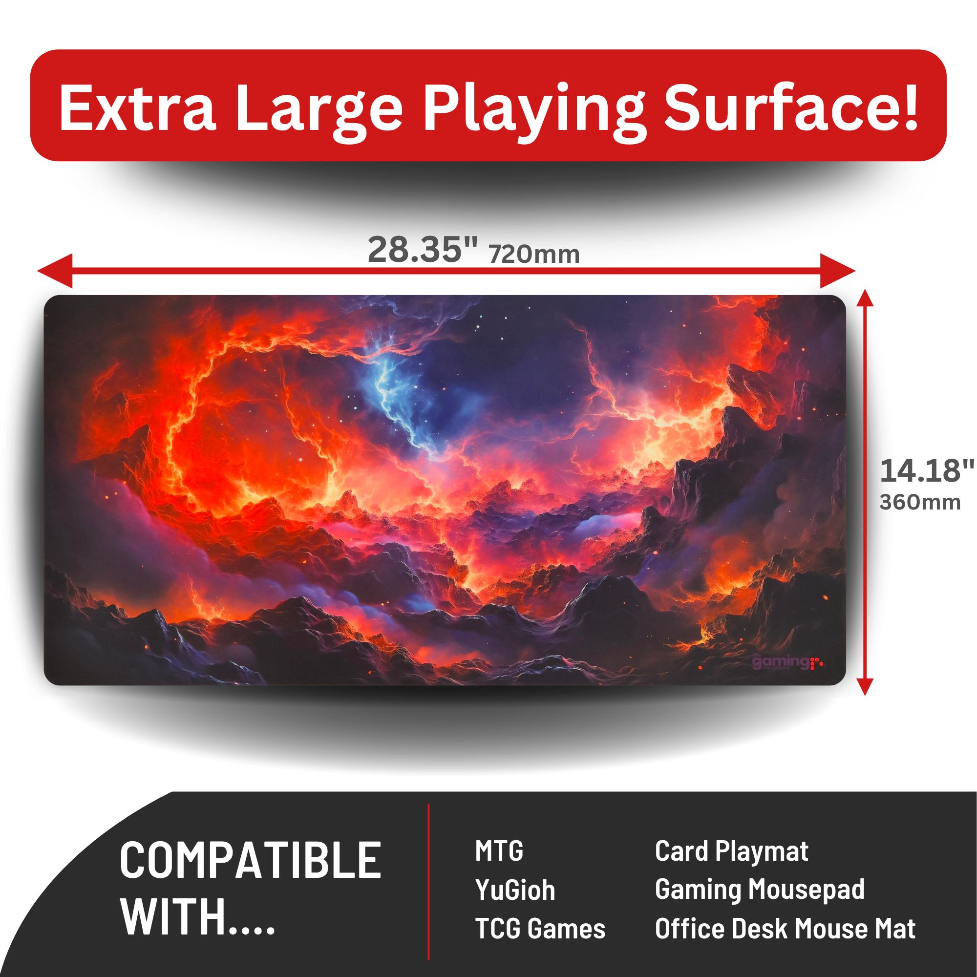 The Gaming Mat Company Single Player MTG Playmat & Gaming Mouse Pad