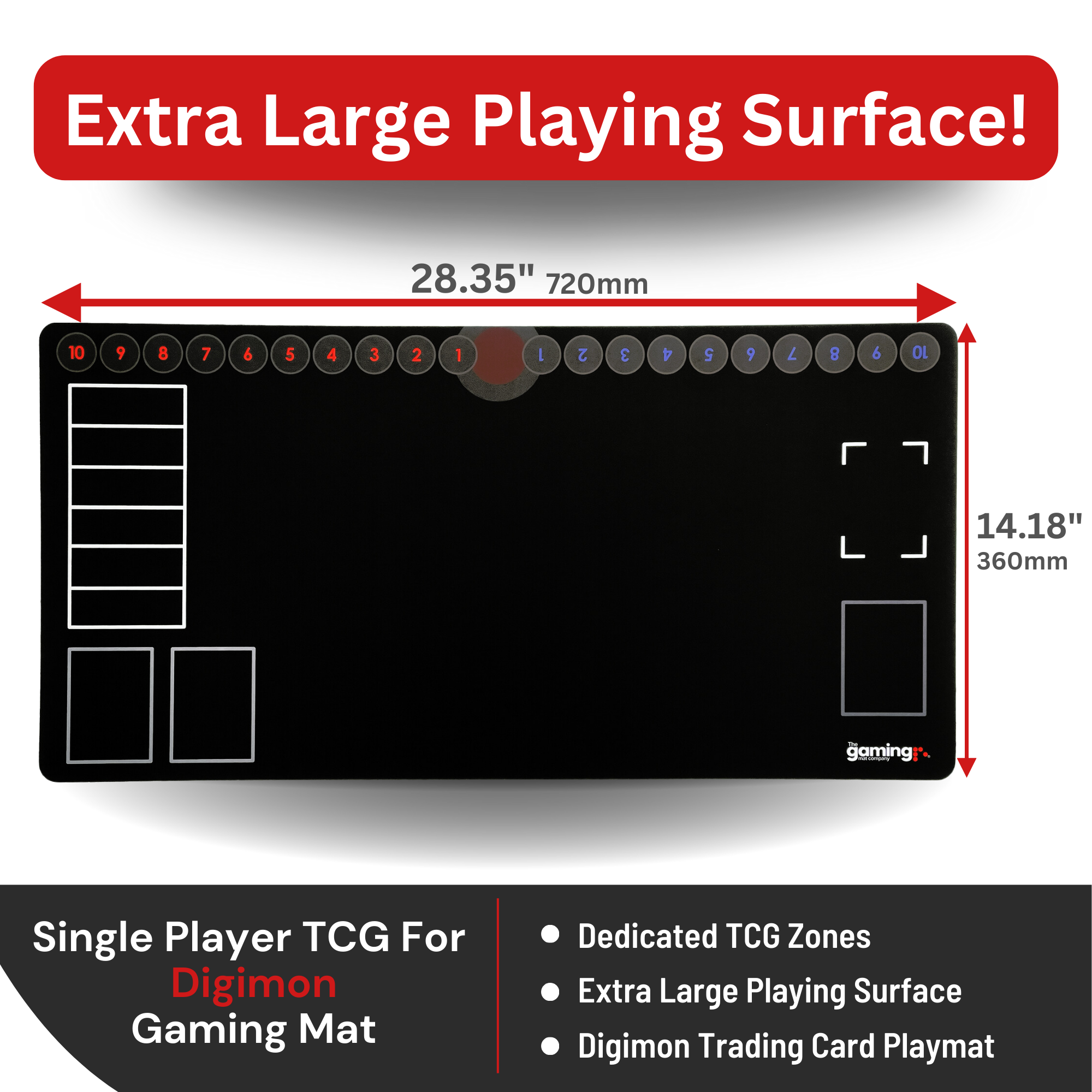 The Gaming Mat Company Digimon Single Player TCG Gaming Mat