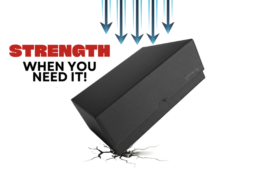 XL 1800+ Trading Card Deck Box | Premium PU Leather Commander Deck Case | The Gaming Mat Company