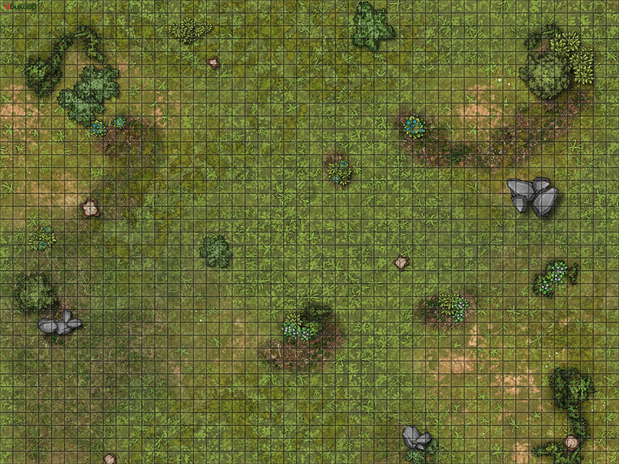 The Gaming Mat Company Dungeons and Dragons DnD Grassland Playmat for Tabletop RPG Gaming-36