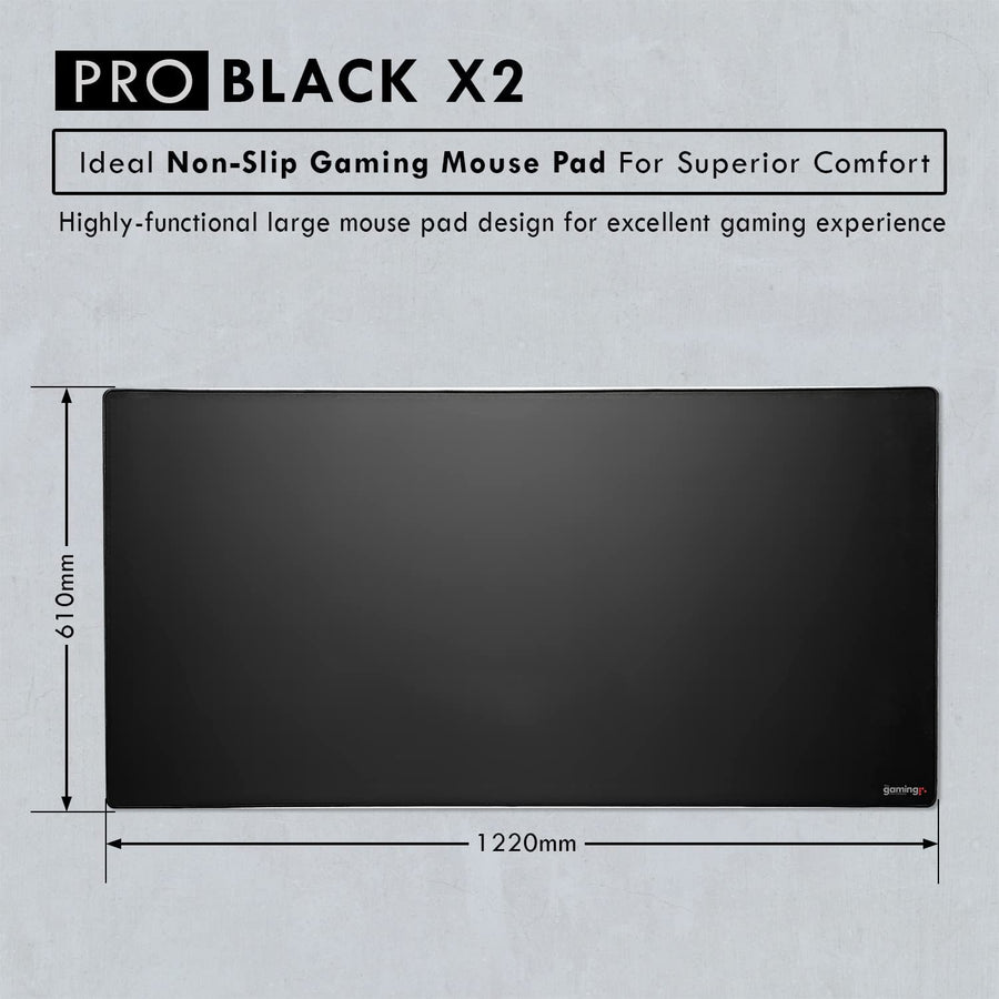 Pro Black X2 Gaming Mouse Pad