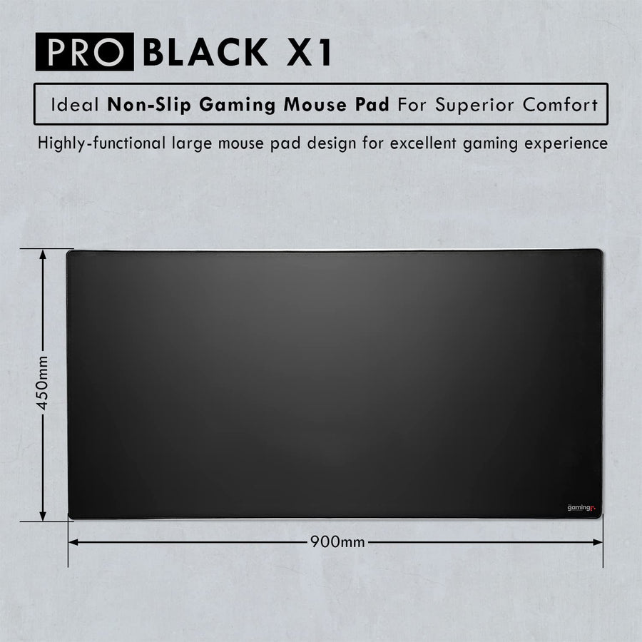 Pro Black X1 Gaming Mouse Pad