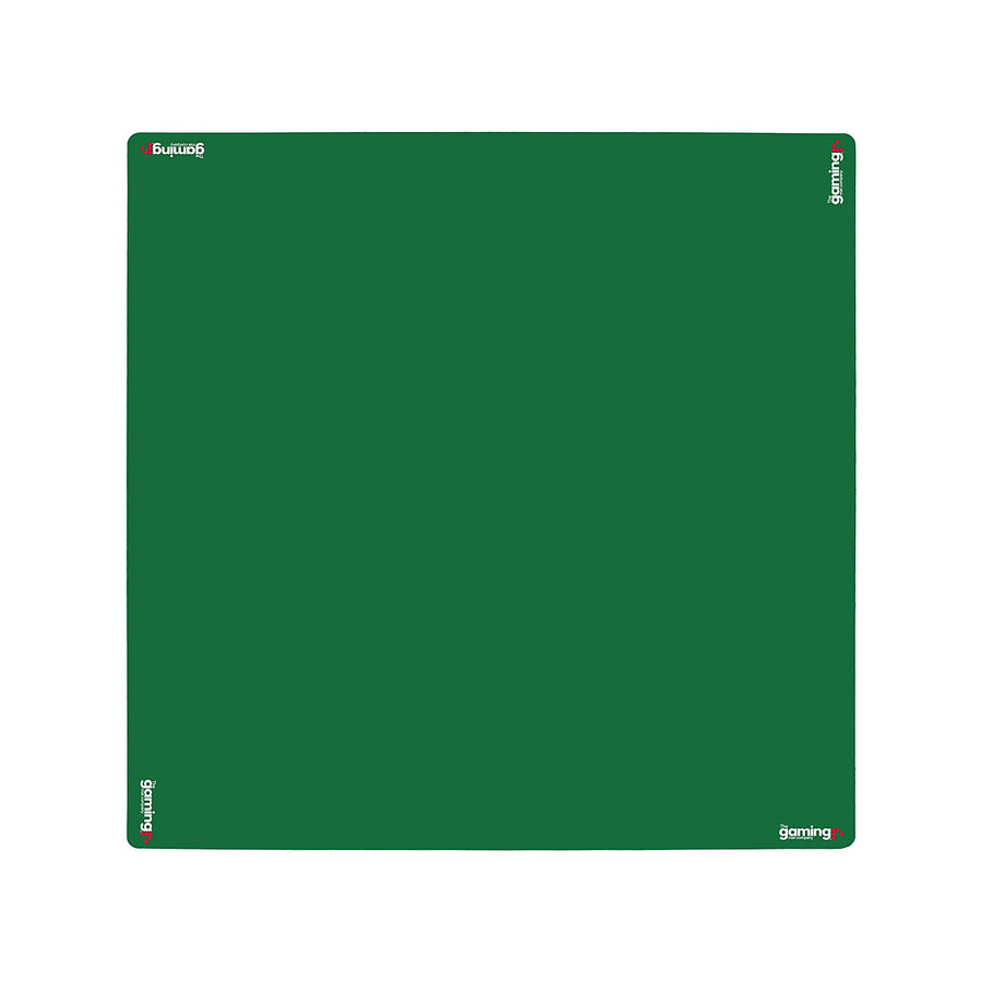 GMC Deluxe Heavyweight Anti Slip Noise Reduction Rubber Mahjong Dominoes Poker Card Game Mat 33 x 33 inches - Green