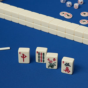 Deluxe Anti Slip Noise Thick Mahjong Dominoes Poker Card Game Mat Board Table Cover 33” x 33” - Blue