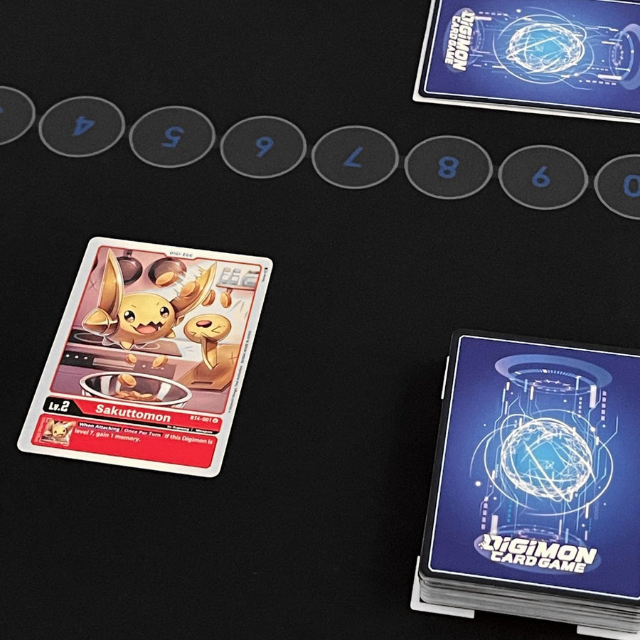 digimon card playmat Deluxe 2 Player Digimon TCG Playmat & Carry Tube