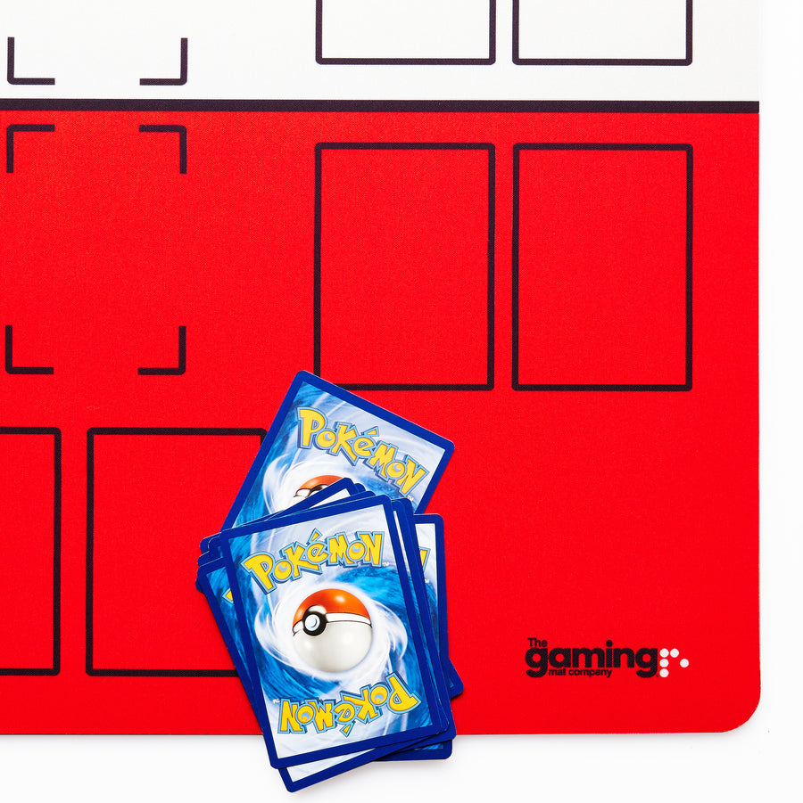 Pokemon Mat, GMC Red & White Pokemon Gaming Mat