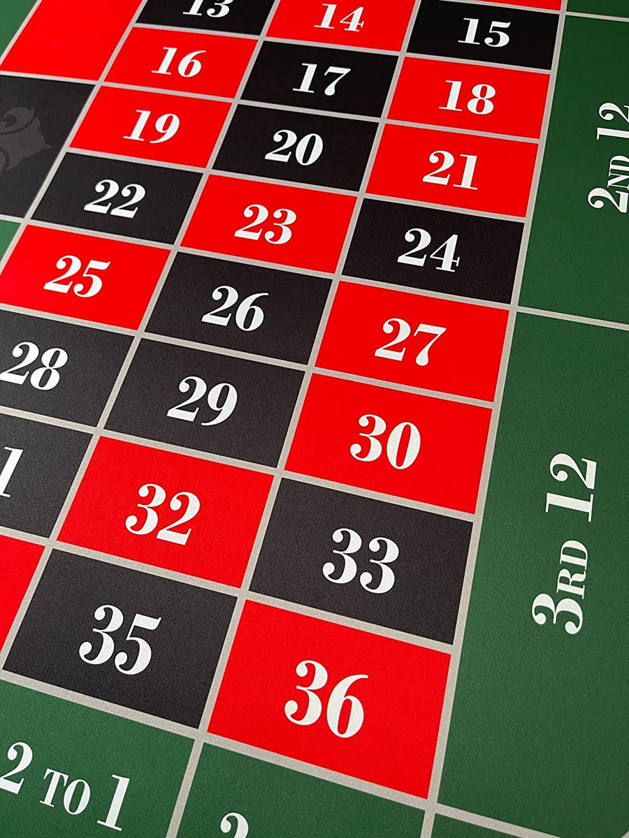 Table. Tap Roulette GMC Deluxe Roulette Table Top Mat 900mm x 1800mm x 3mm Roulette Table ...